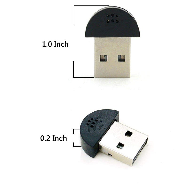 Kinobo Mini USB Microphone for Chat & Skype, Desktop/Laptop PC Mic (Mini Mic) - Image 2